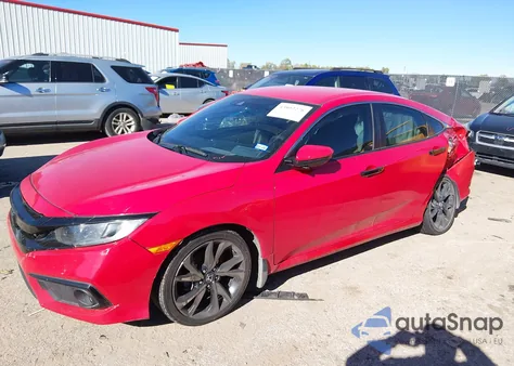 2020 Honda Civic Sport from USA, damaged, VIN 2HGFC2F86LH564280